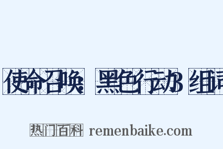 使命召唤：黑色行动3组词是什么意思的图片